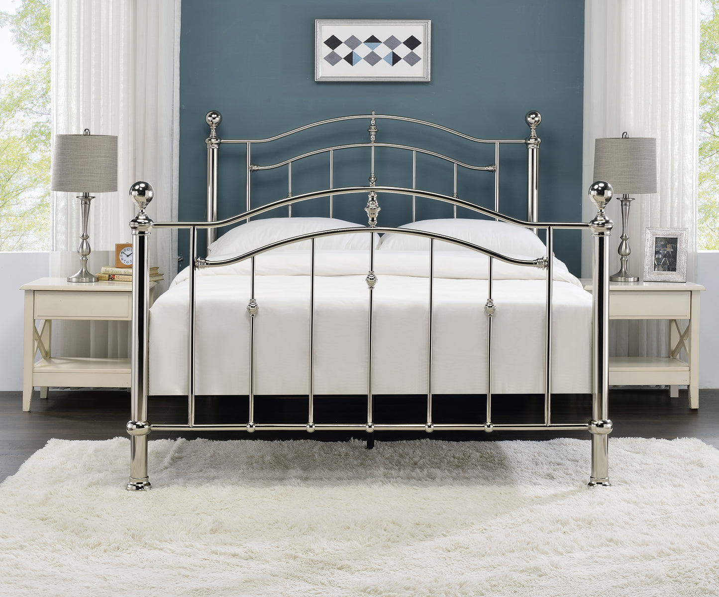 Callisto Chrome Bed Frame - Bridgnorth Furniture