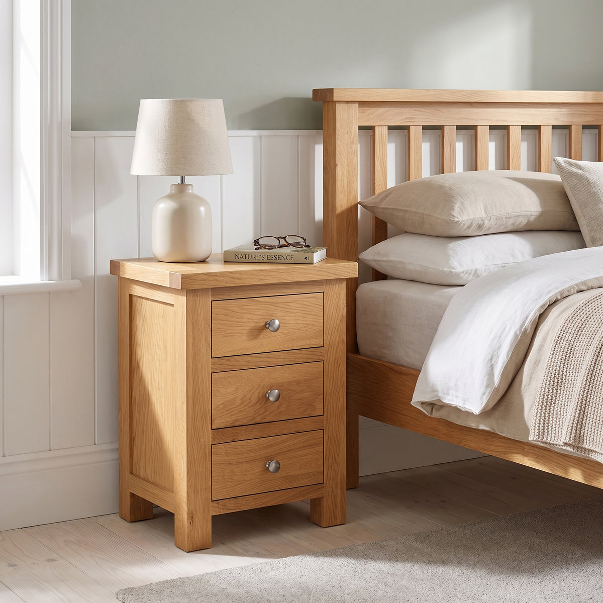 Drayton 3 Drawer Bedside