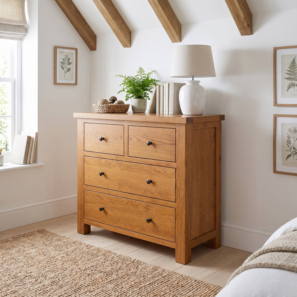 Drayton Rustic 2+2 Chest - Bridgnorth Furniture