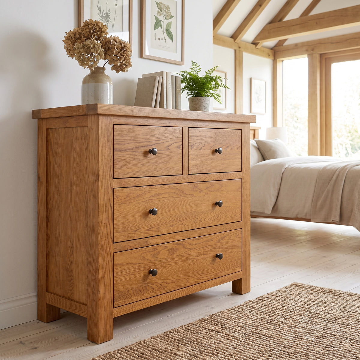 Drayton Rustic 2+2 Chest - Bridgnorth Furniture