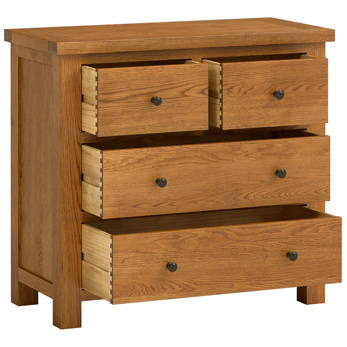 Drayton Rustic 2+2 Chest - Bridgnorth Furniture