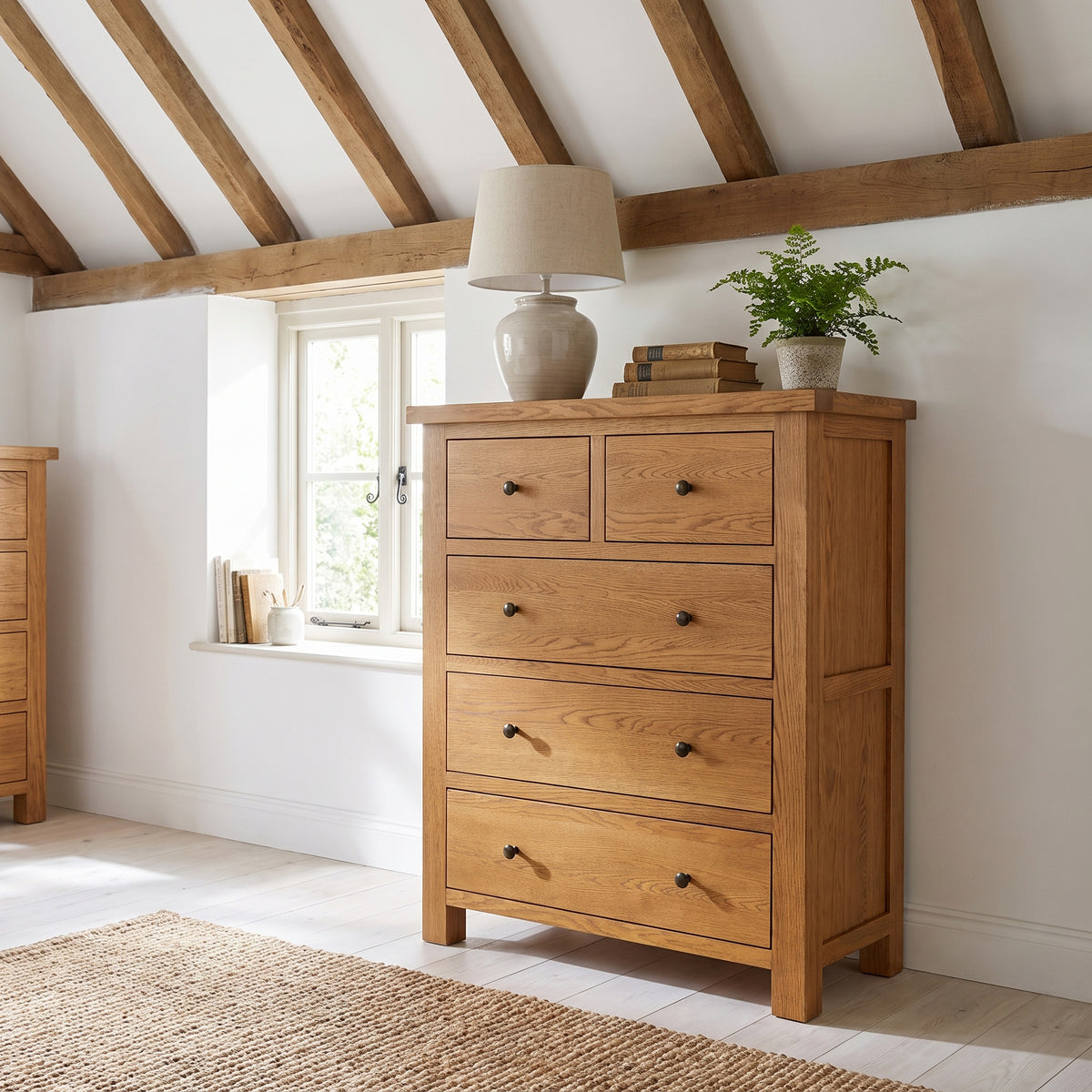 Drayton Rustic 2 + 3 CHEST - Bridgnorth Furniture