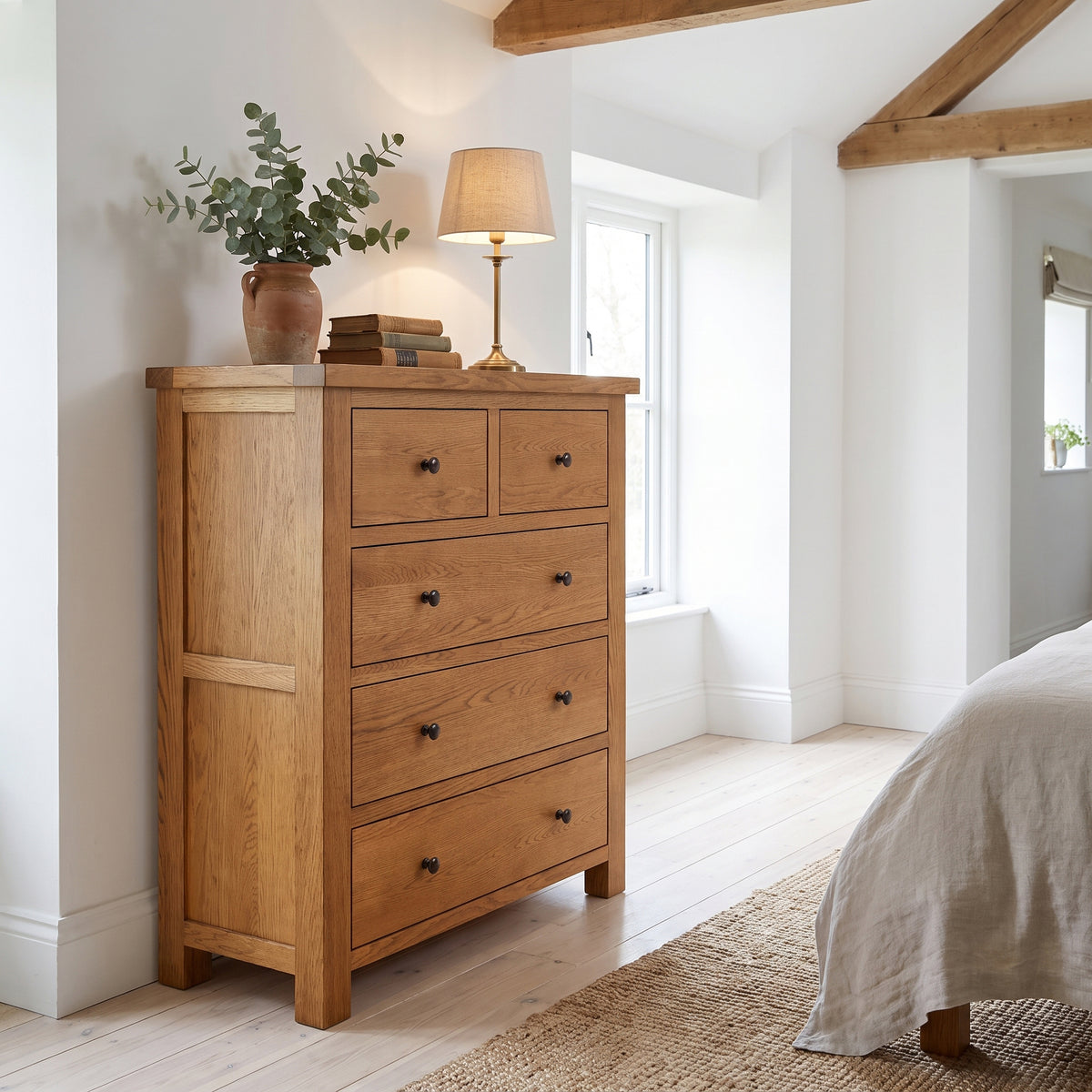 Drayton Rustic 2 + 3 CHEST - Bridgnorth Furniture