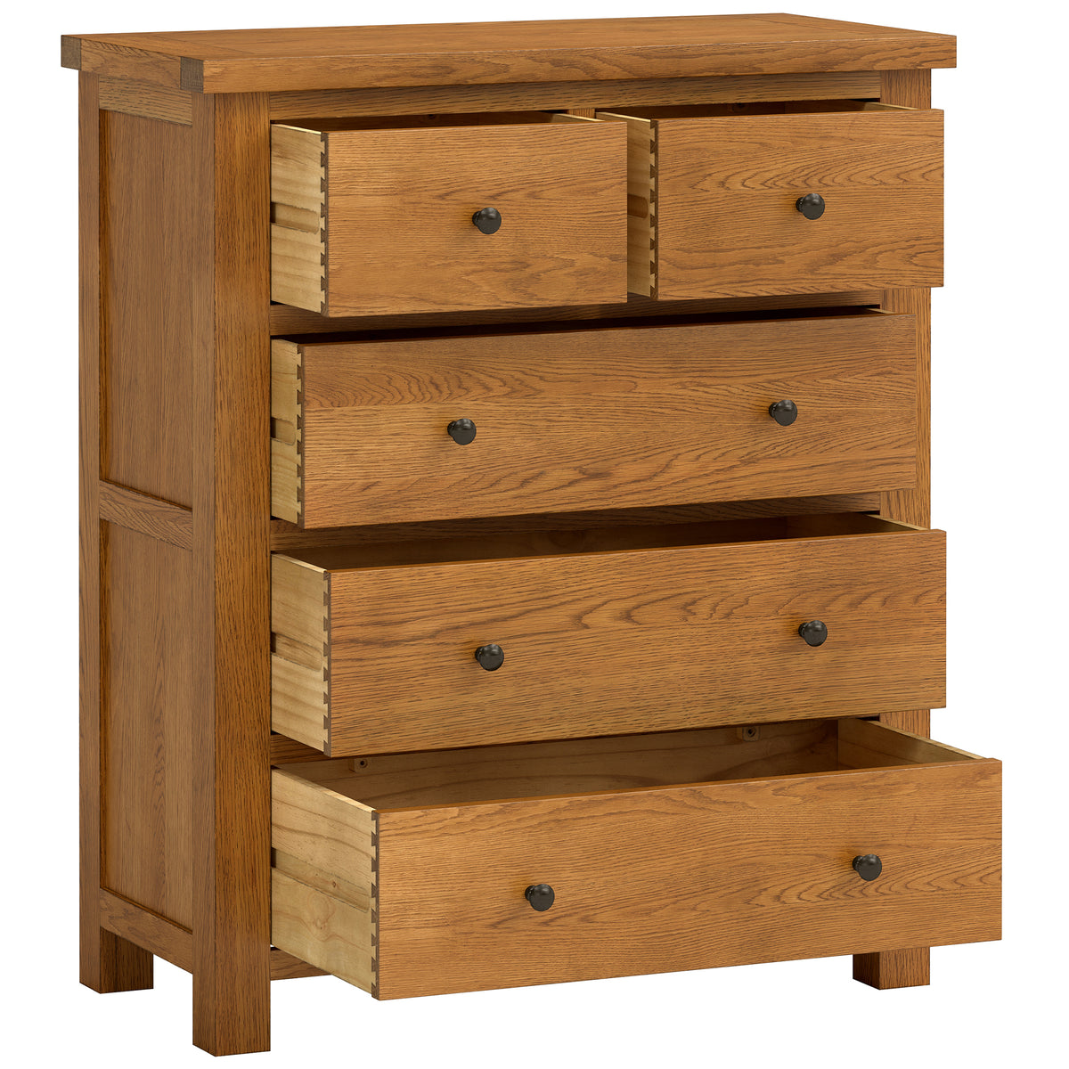 Drayton Rustic 2 + 3 CHEST - Bridgnorth Furniture