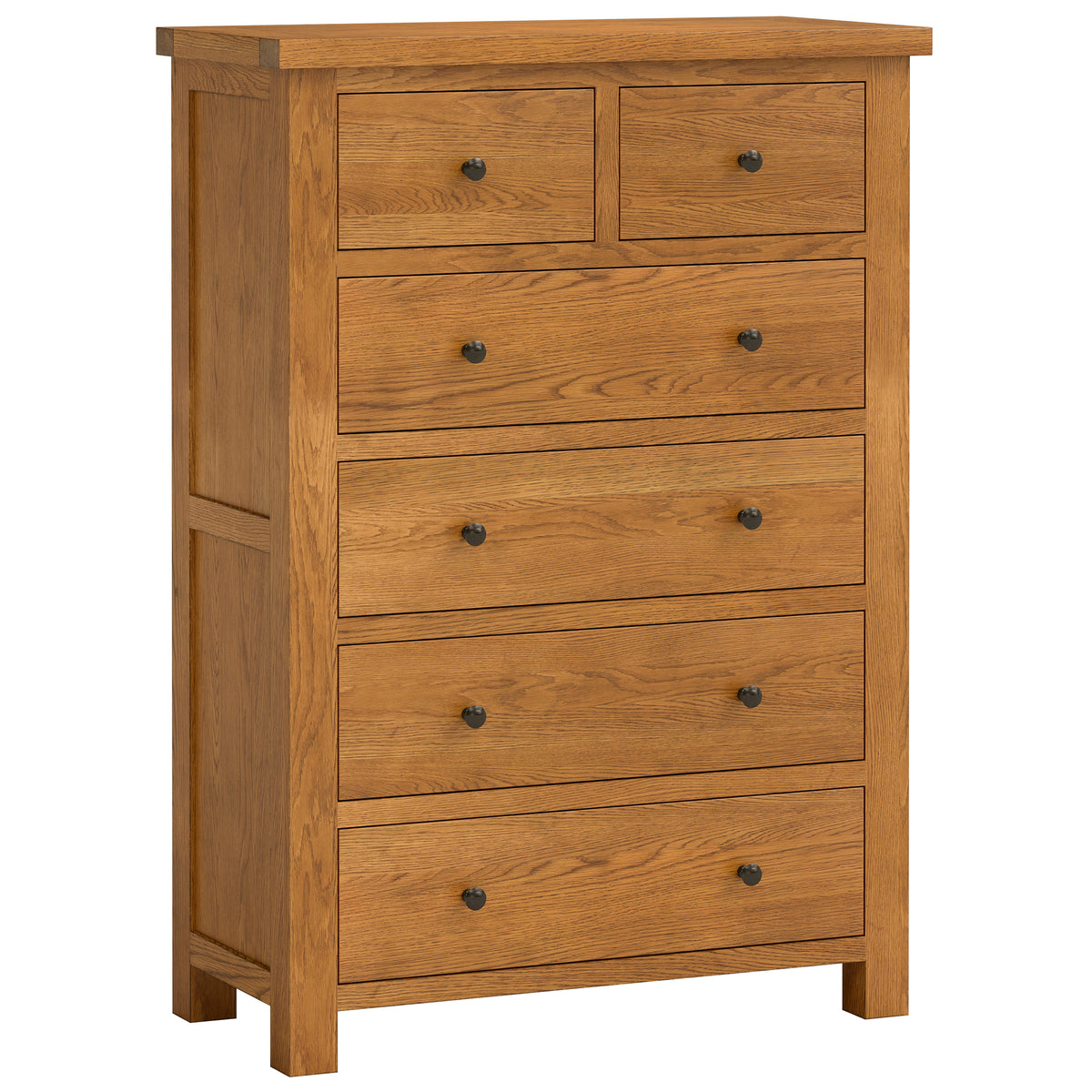 Drayton Rustic 4 + 2 CHEST - Bridgnorth Furniture