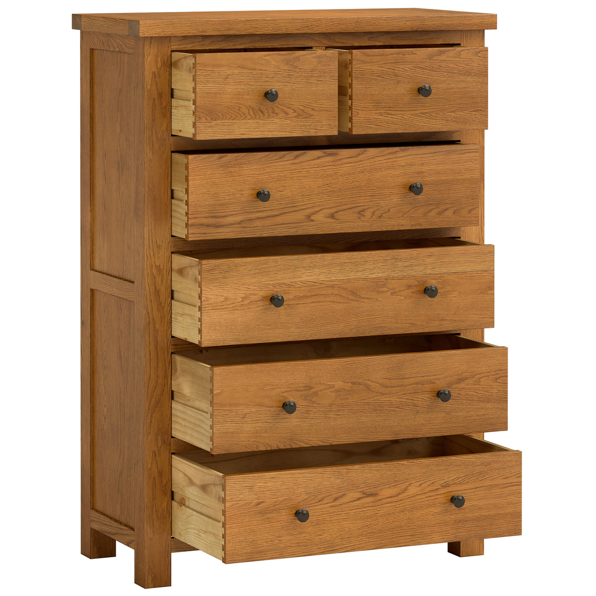 Drayton Rustic 4 + 2 CHEST - Bridgnorth Furniture