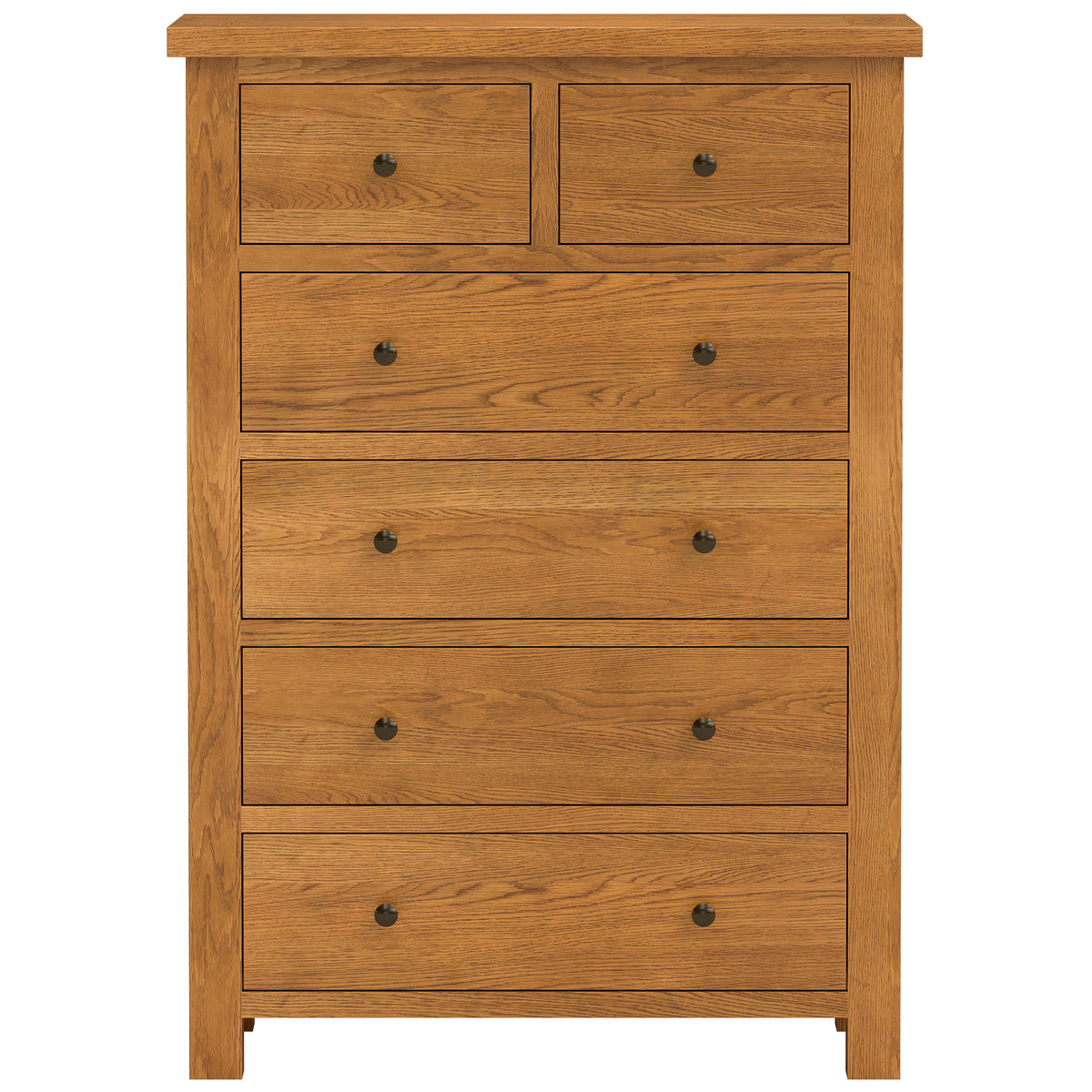 Drayton Rustic 4 + 2 CHEST - Bridgnorth Furniture