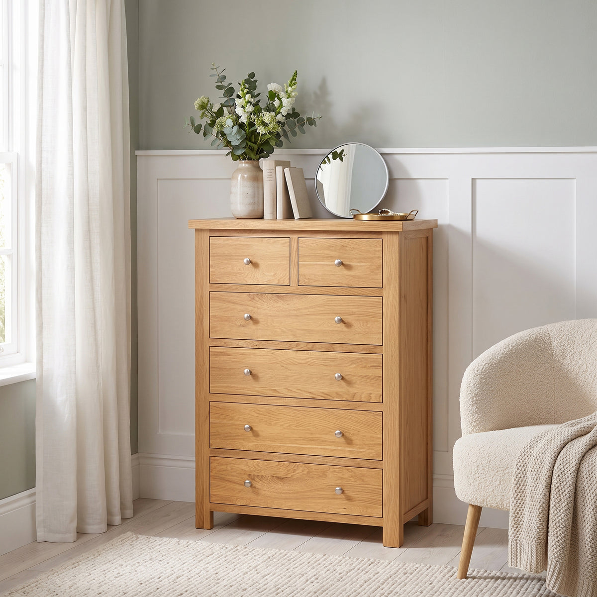 Drayton Oak 4 + 2 chest