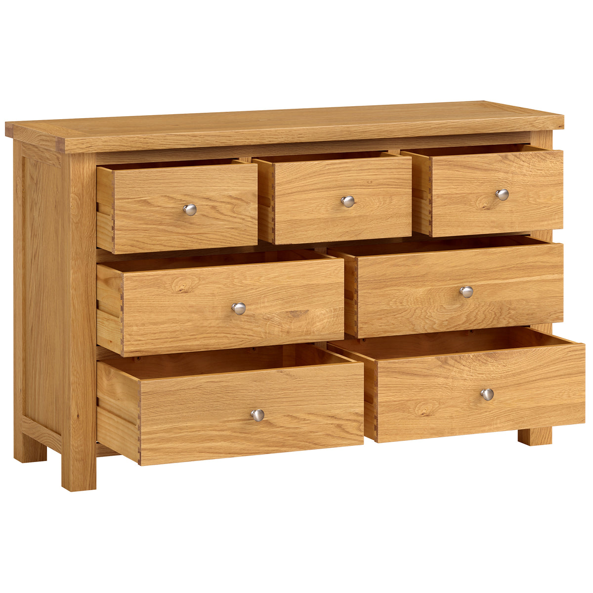 Drayton Oak 3 Over 4 Chest