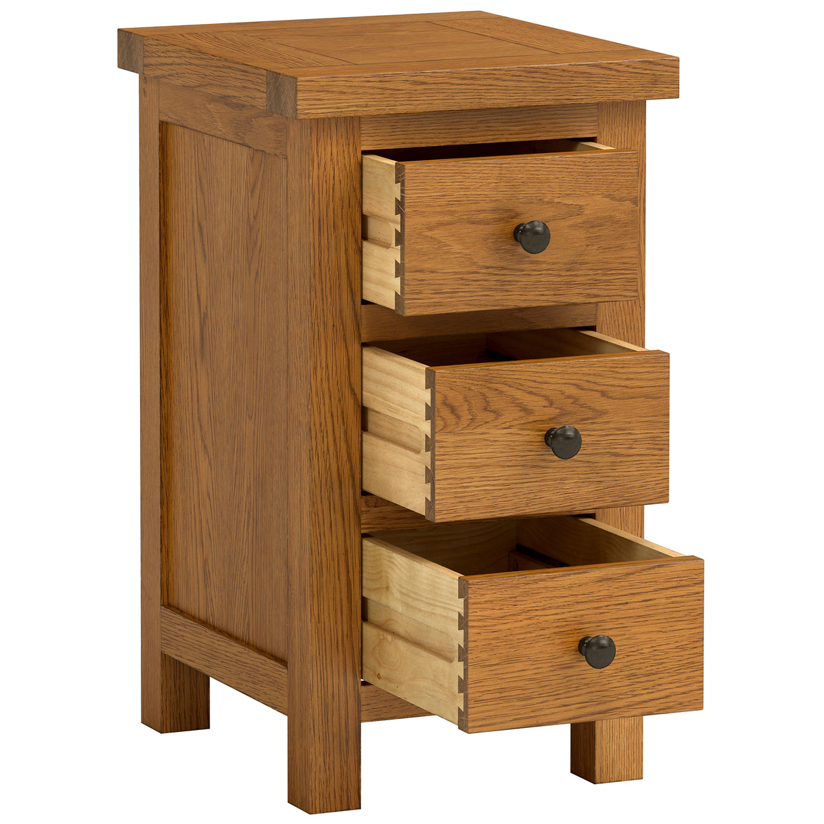 Drayton Rustic Compact Bedside - Bridgnorth Furniture