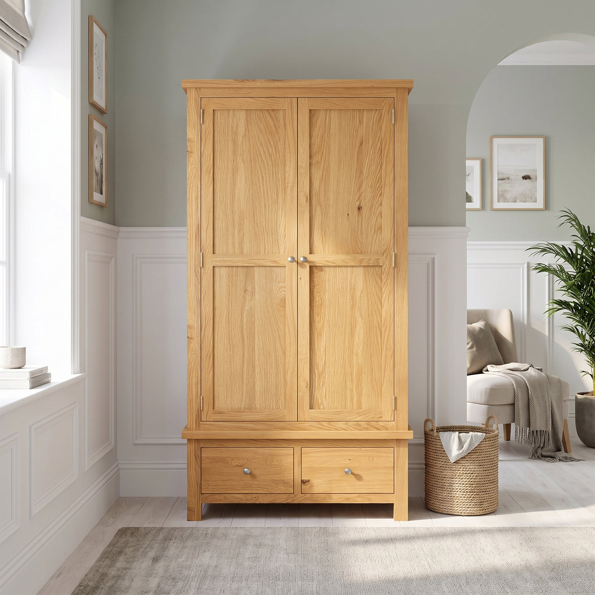 Drayton Double Wardrobe With Drawers