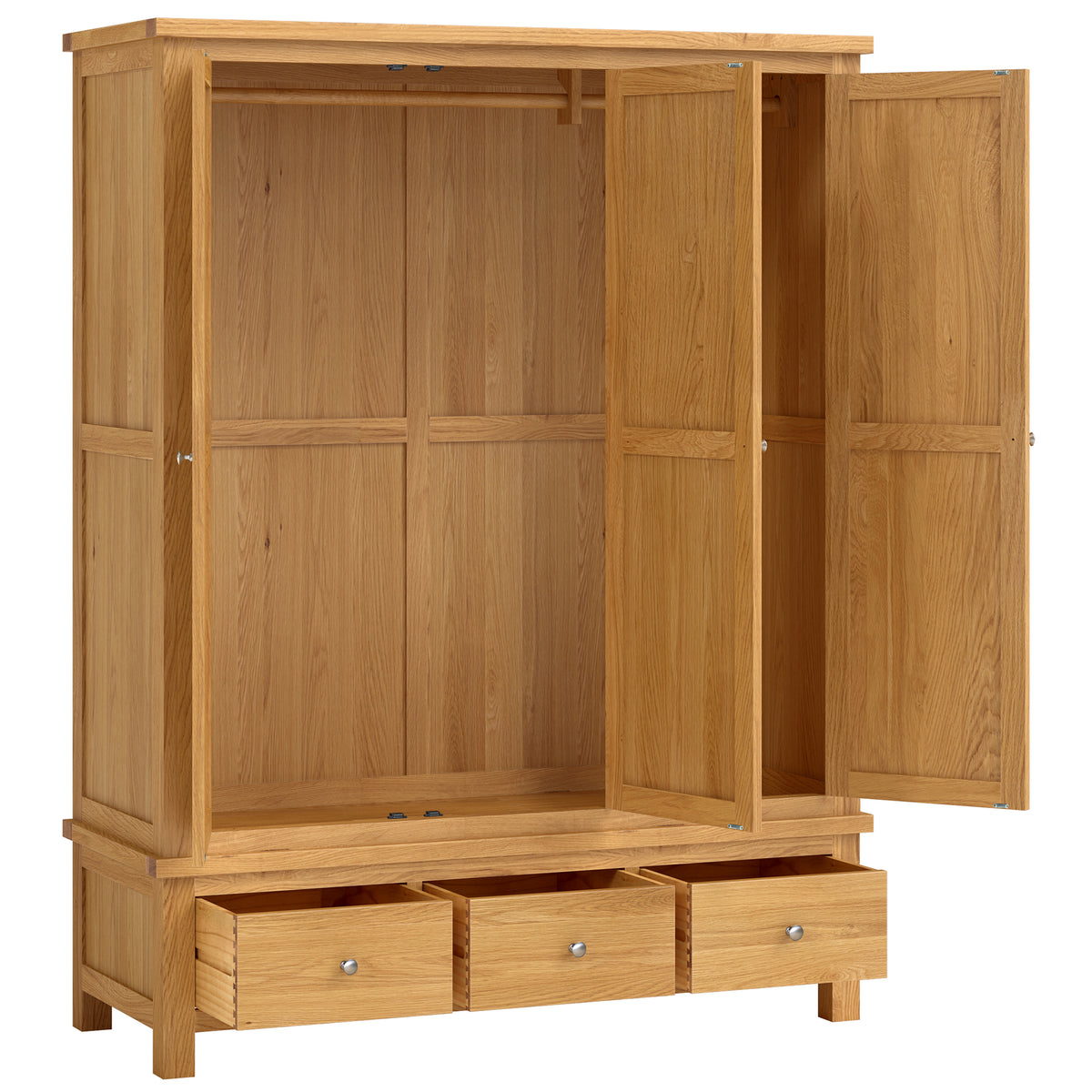 Drayton Triple Wardrobe with 3 Drawers
