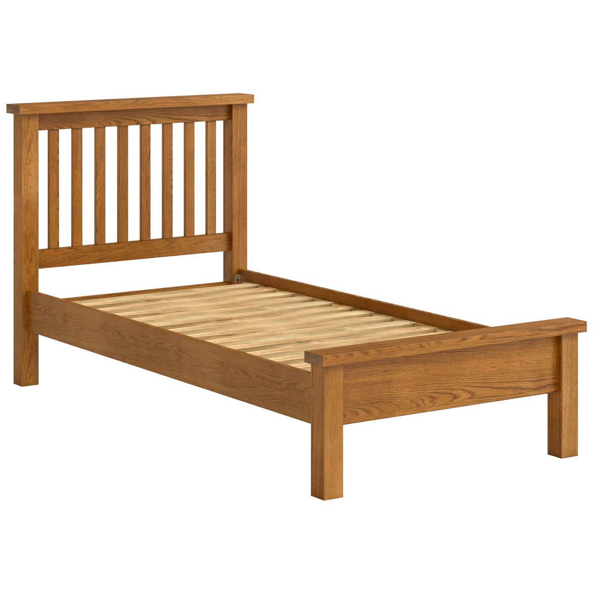 Drayton Rustic Oak Bed - Bridgnorth Furniture
