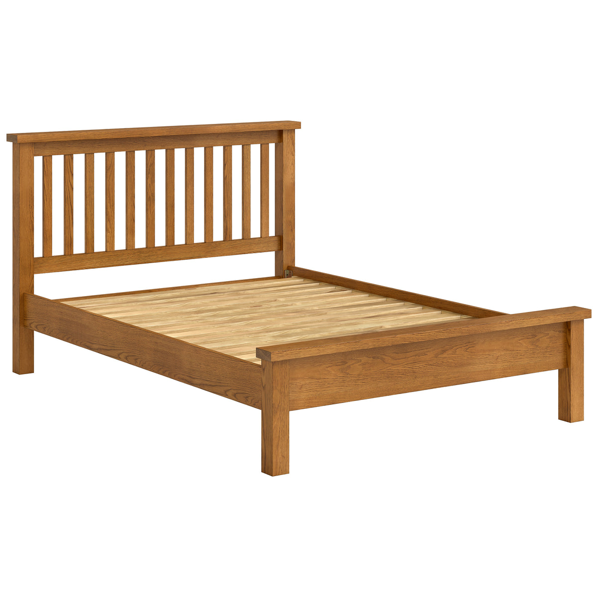 Drayton Rustic Oak Bed - Bridgnorth Furniture