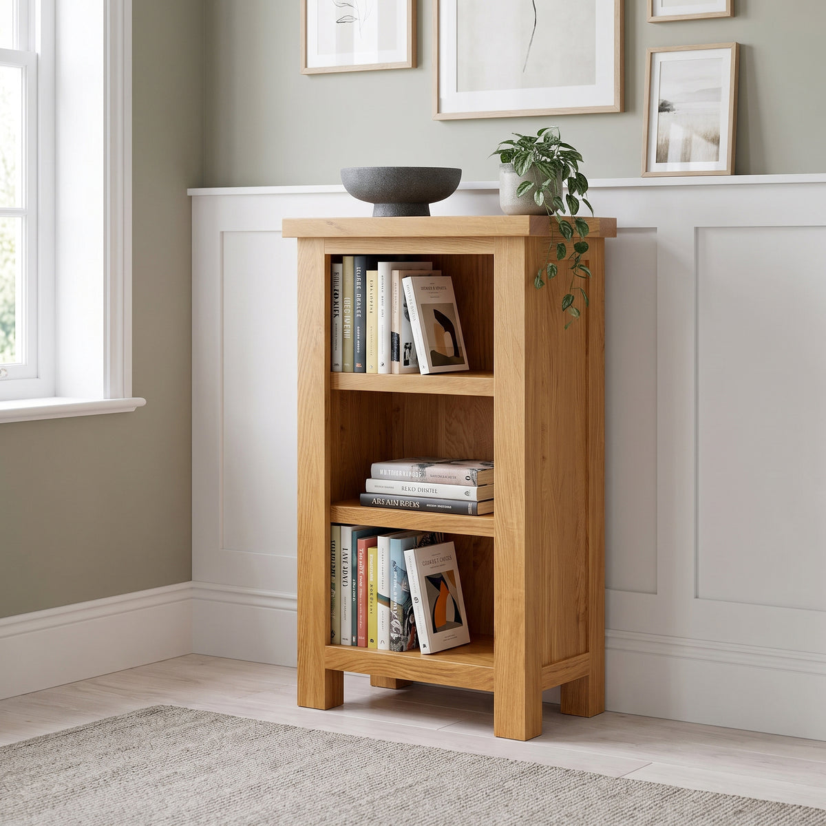 Drayton Oak Small Bookcase