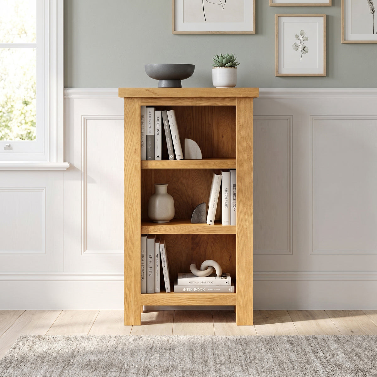 Drayton Oak Small Bookcase
