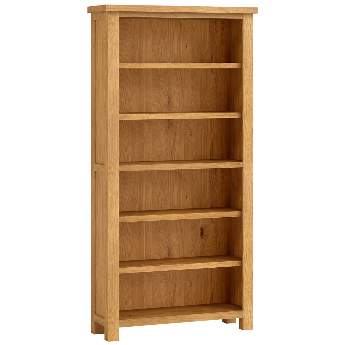 Drayton Oak 6' Bookcase - Bridgnorth Furniture
