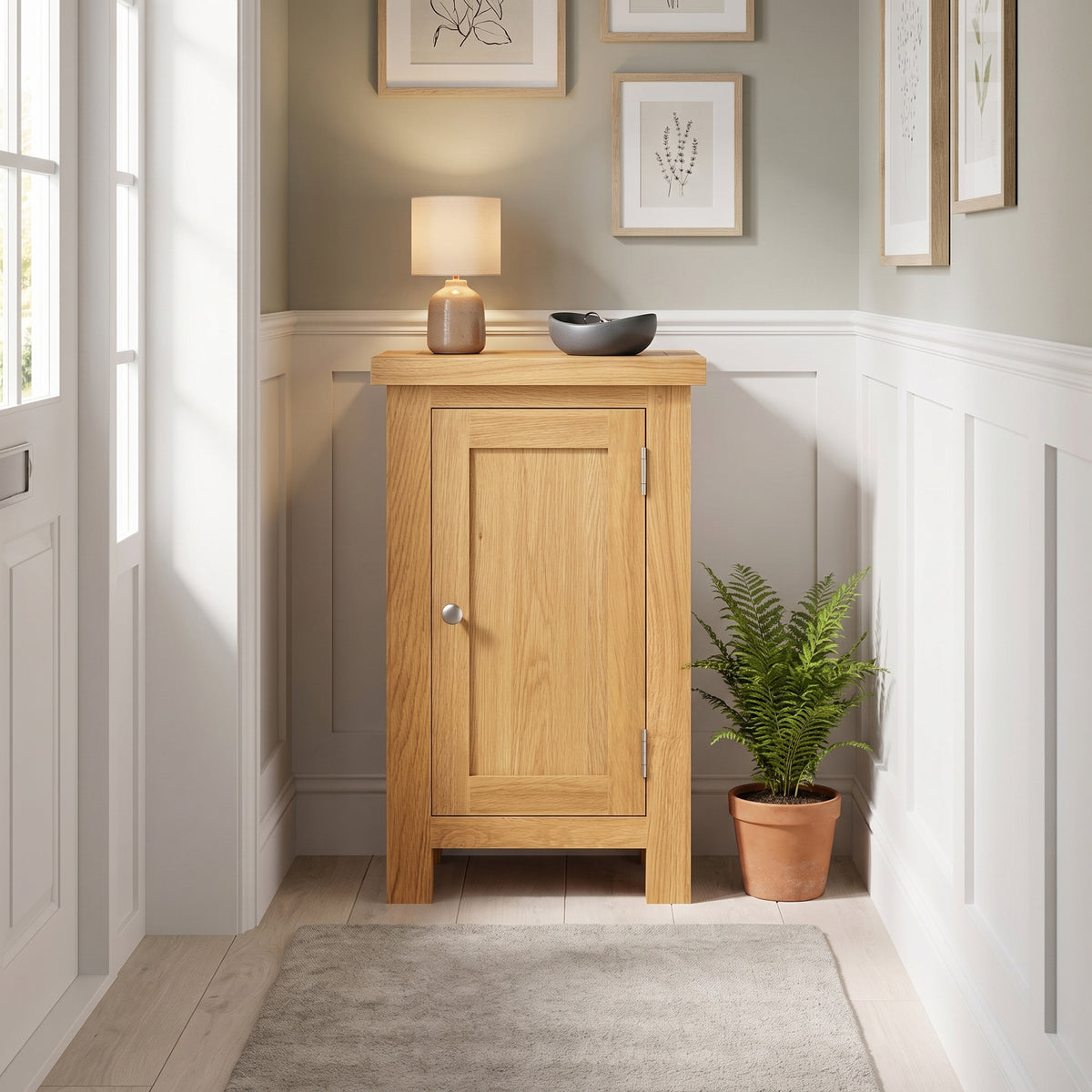 Drayton Oak Small Cabinet - Bridgnorth Furniture