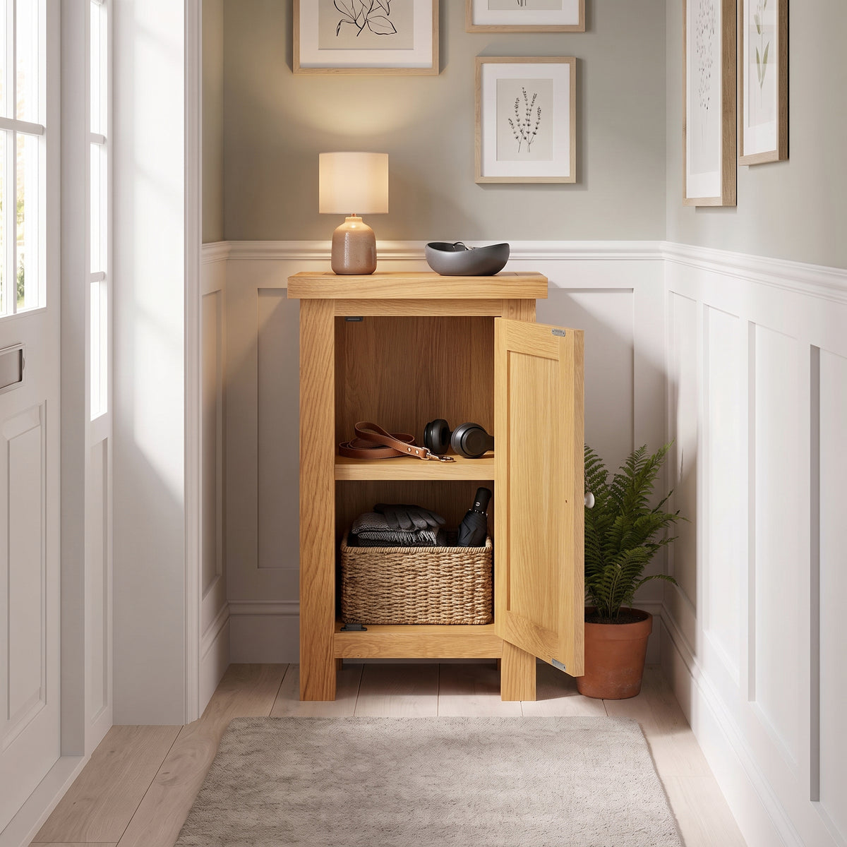 Drayton Oak Small Cabinet - Bridgnorth Furniture