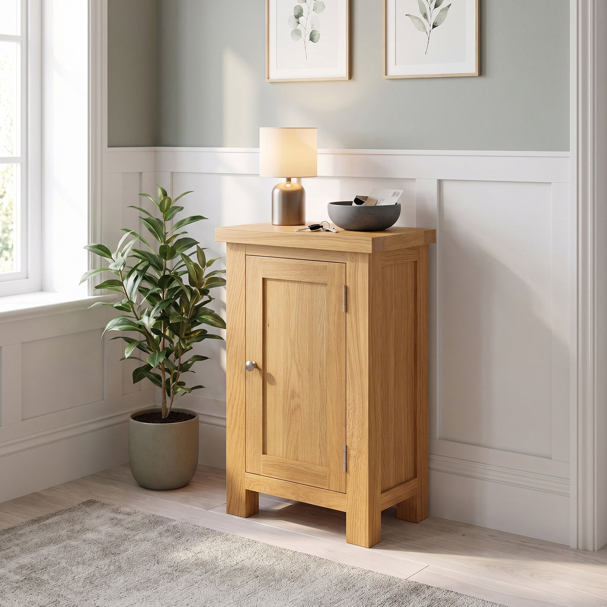 Drayton Oak Small Cabinet - Bridgnorth Furniture