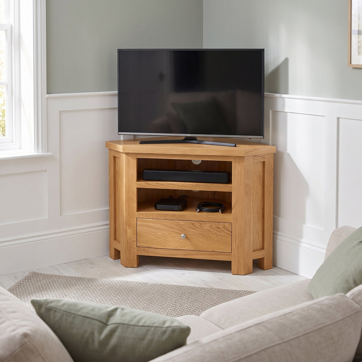 Drayton Corner TV Unit - Bridgnorth Furniture
