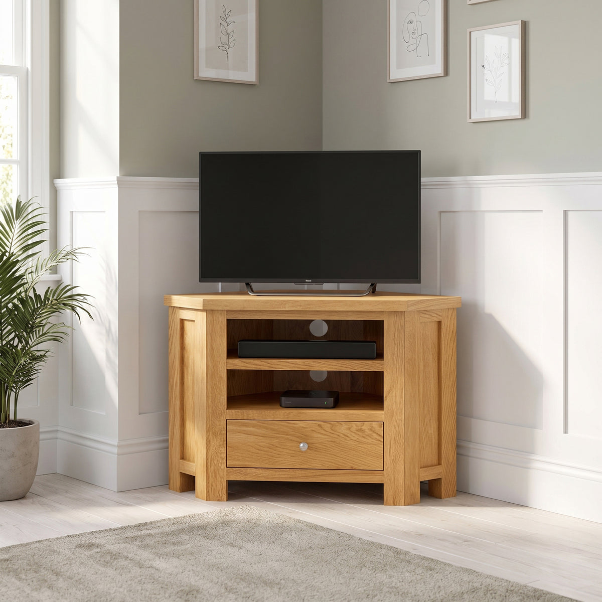 Drayton Corner TV Unit - Bridgnorth Furniture