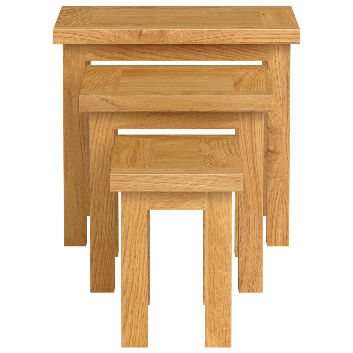 Drayton Oak Nest Of Tabes - Bridgnorth Furniture