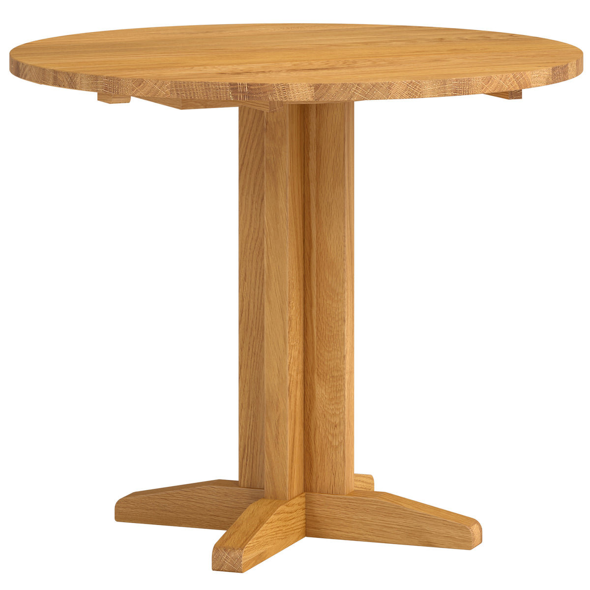 Drayton Oak Round Drop Leaf Table