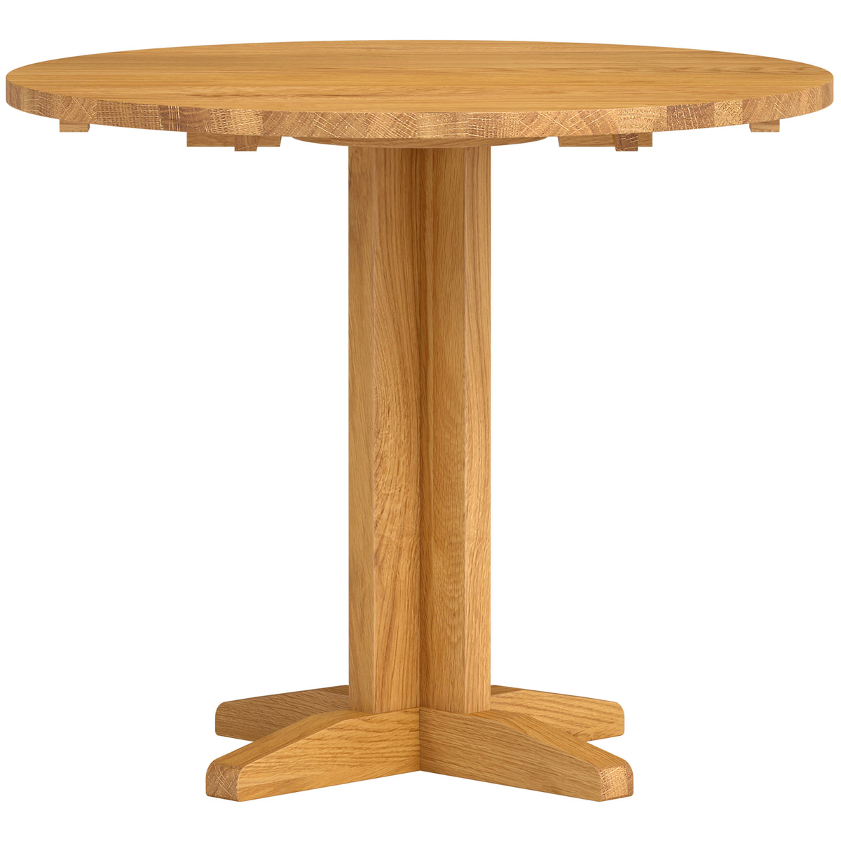 Drayton Oak Round Drop Leaf Table