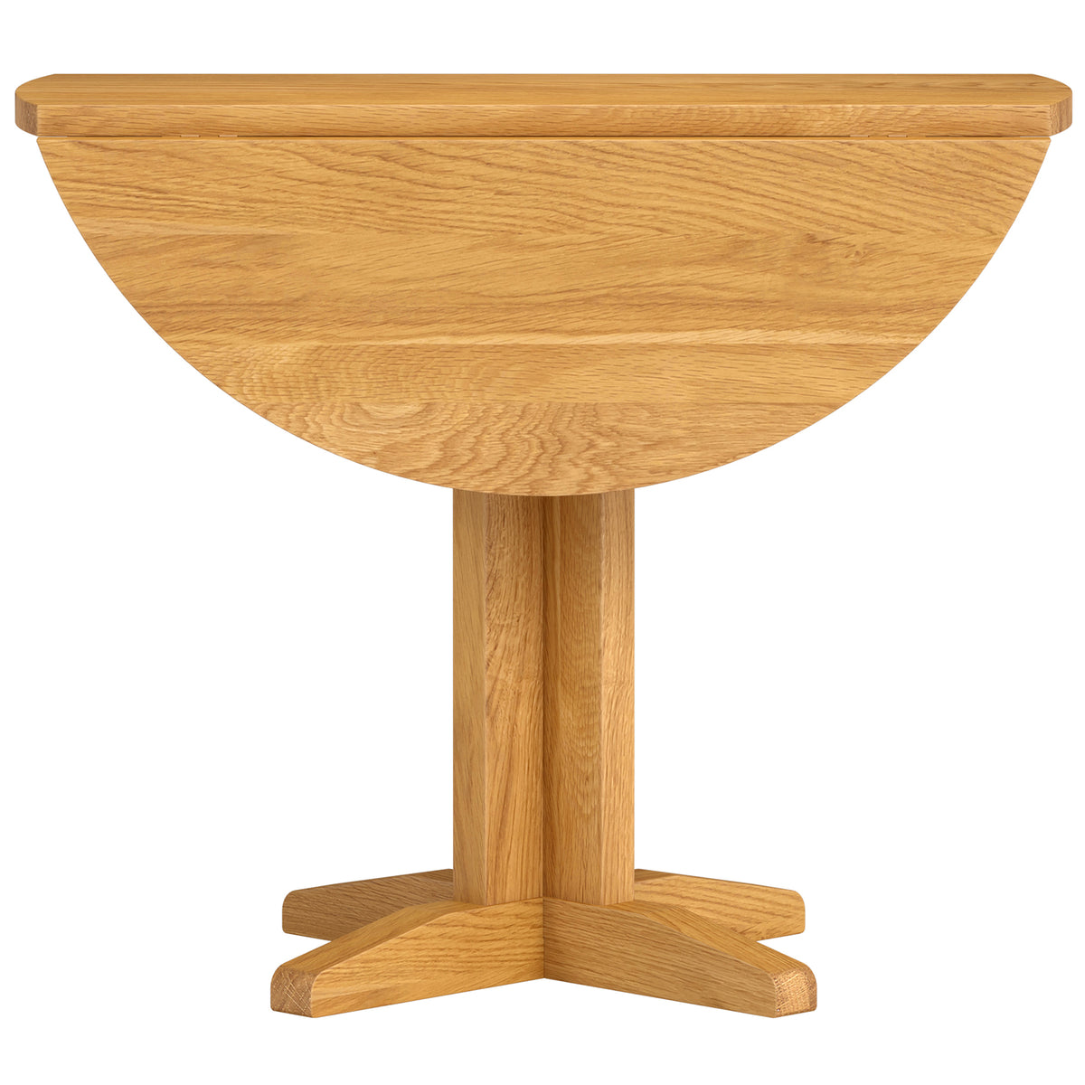 Drayton Oak Round Drop Leaf Table