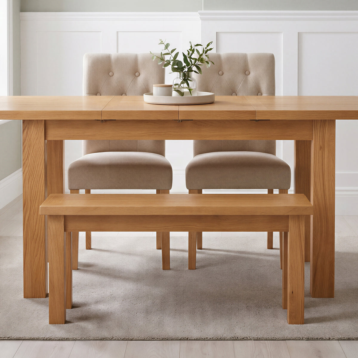 Drayton Oak Medium Dining Bench