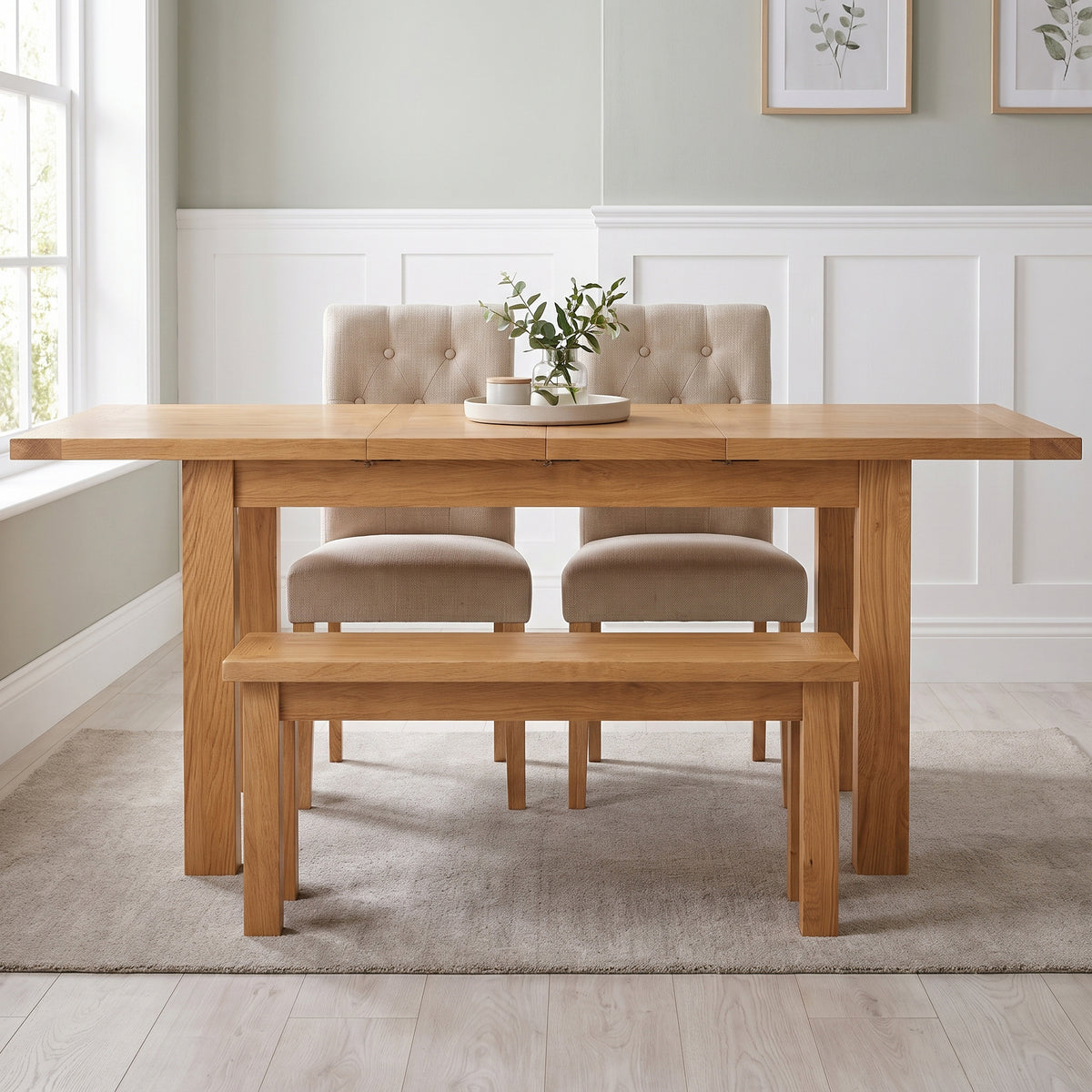 Drayton Oak Medium Dining Bench