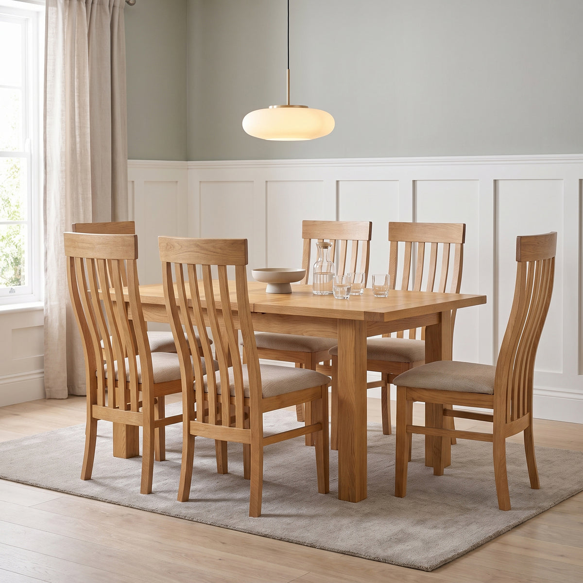 Drayton Oak Extending Dining Table