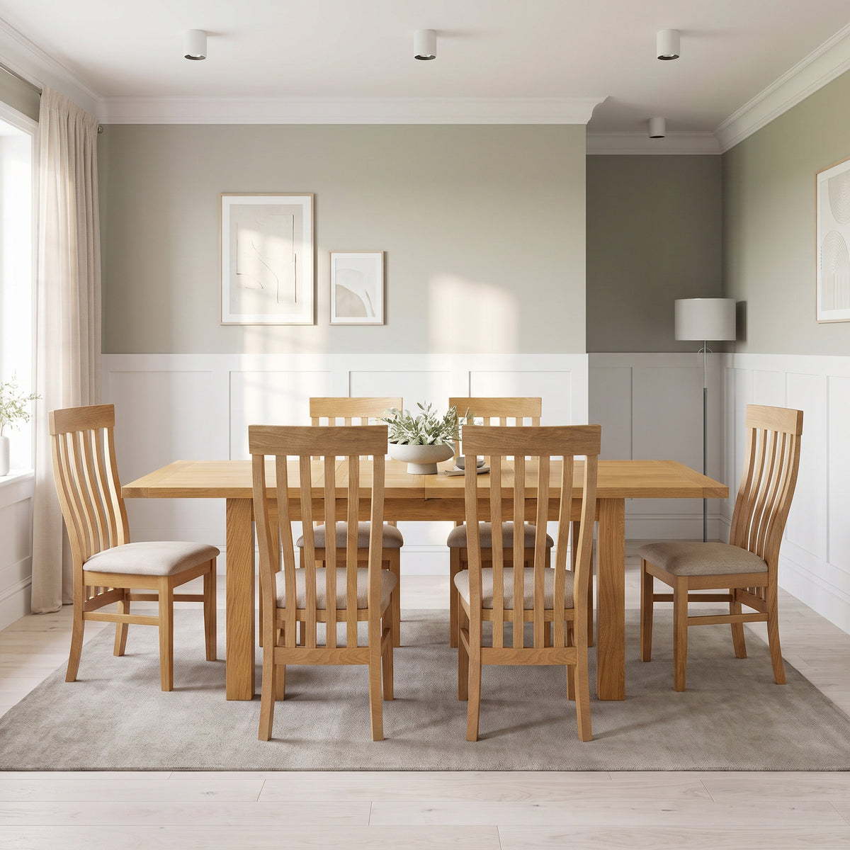 Drayton Oak Extending Dining Table