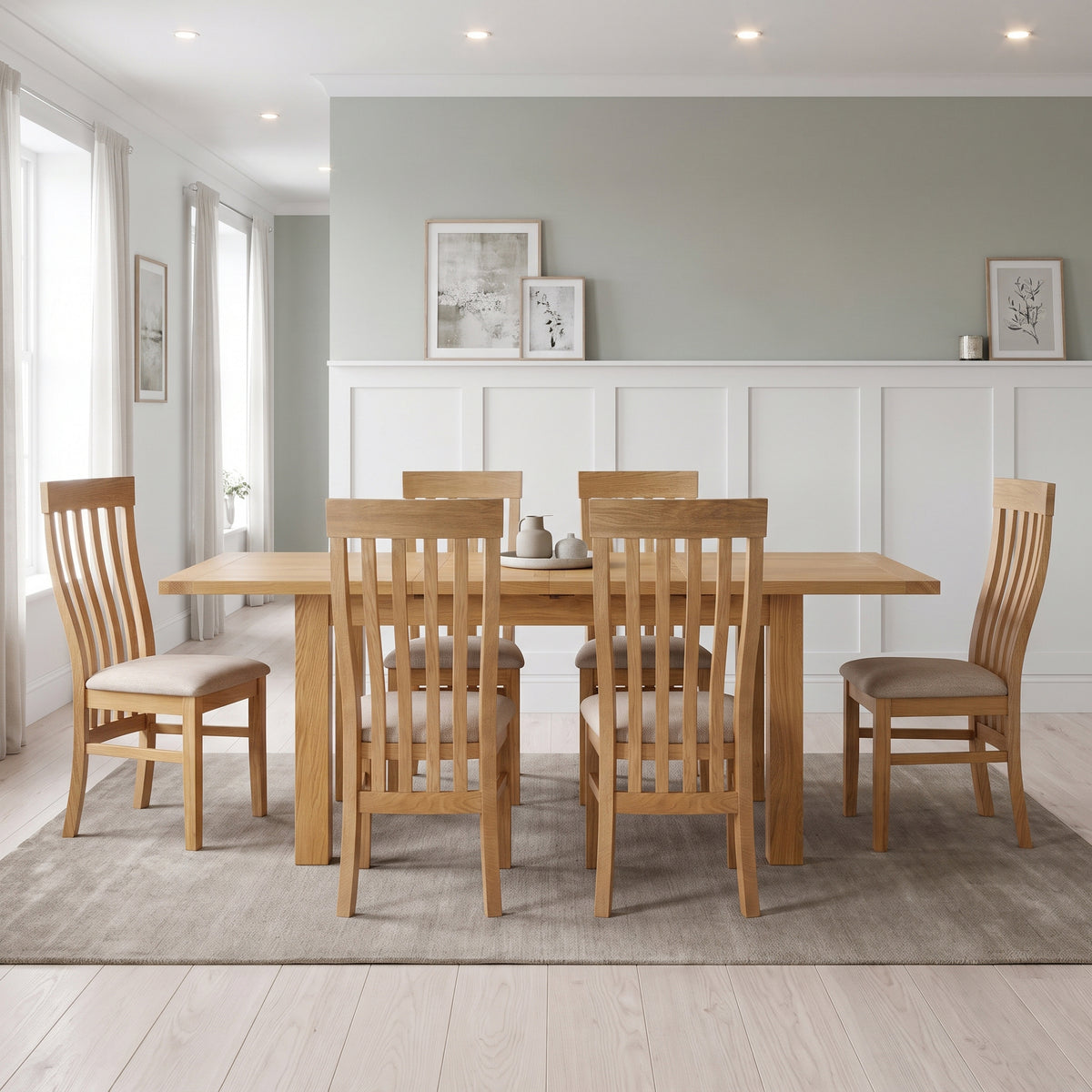 Drayton Oak Extending Dining Table
