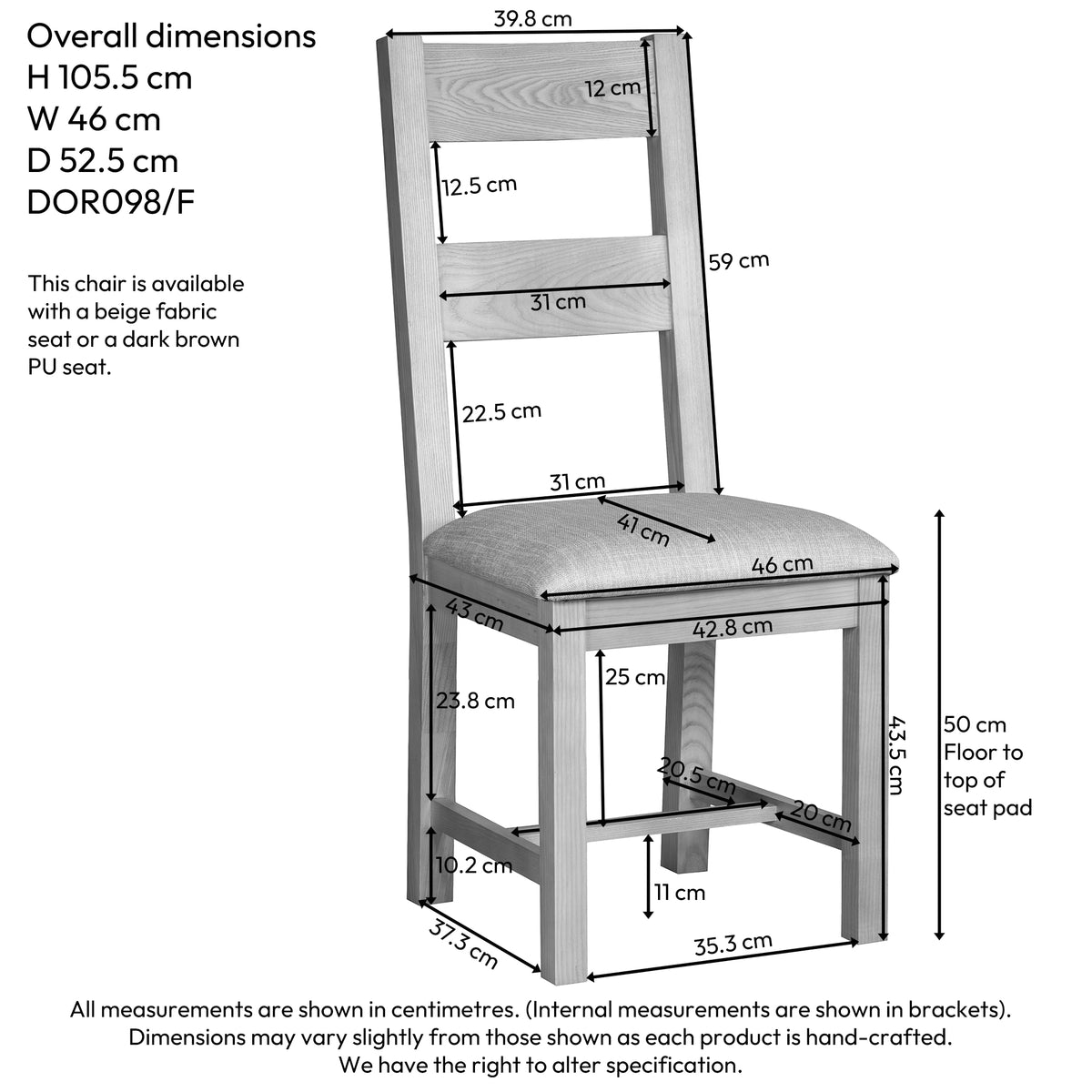 Drayton Oak Ladder Back Dining Chair