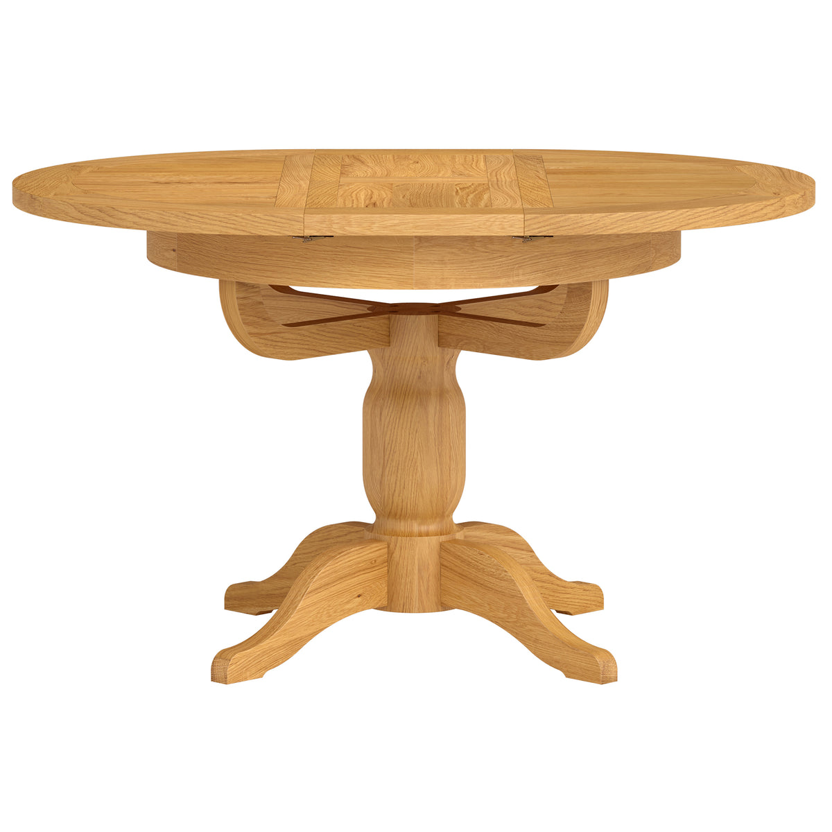 Drayton Oak Round Extending Pedestal Dining Table