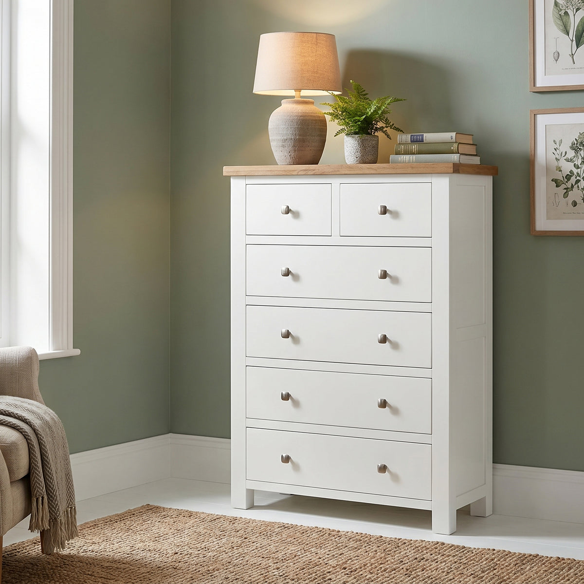 Drayton Painted 4 + 2 Chest