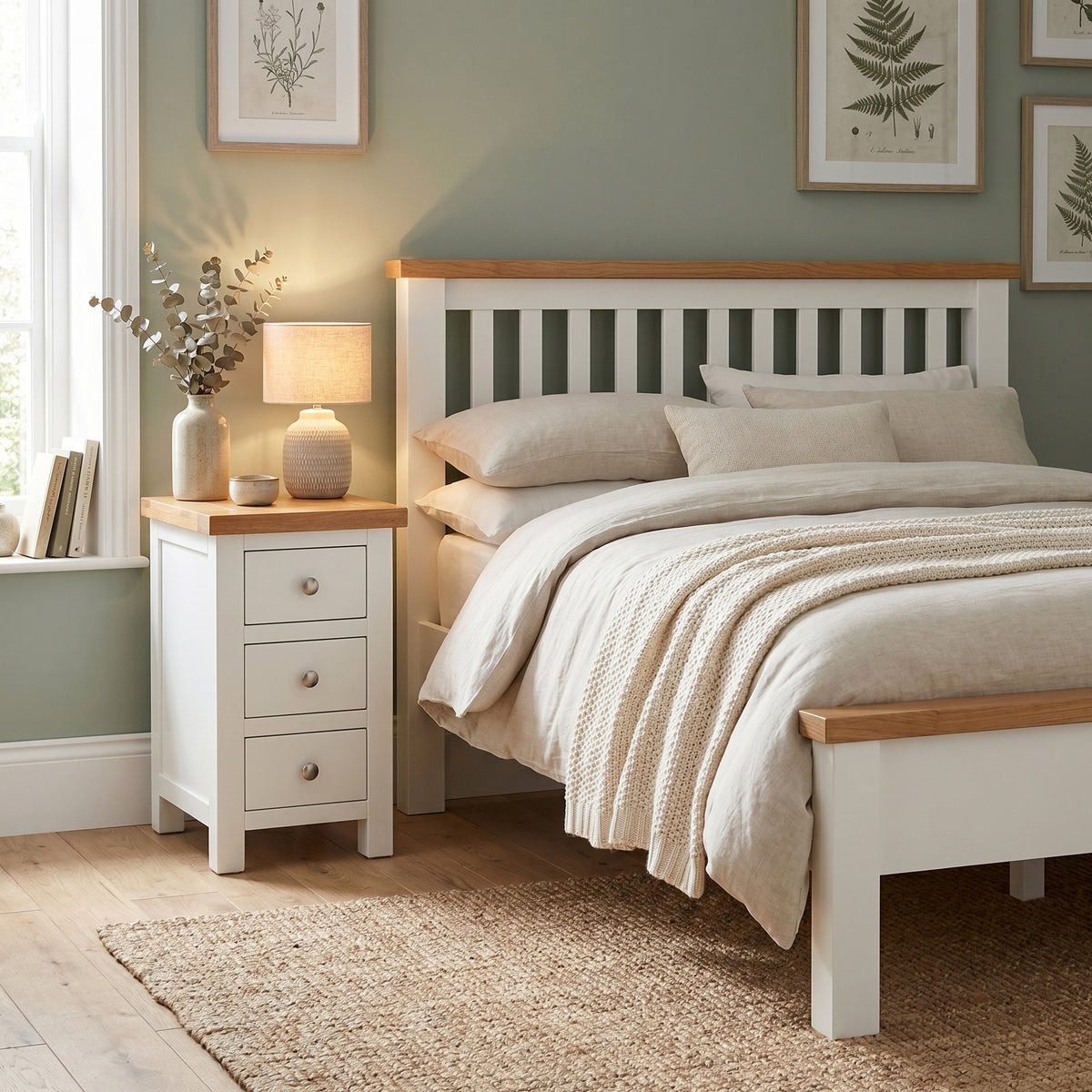 Drayton Painted Compact Bedside - Bridgnorth Furniture