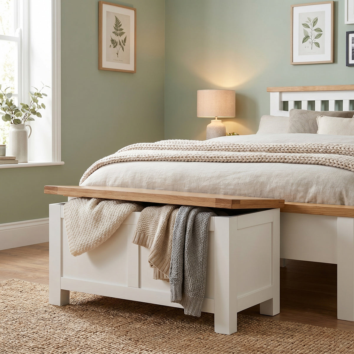 Drayton Painted Blanket Box - Bridgnorth Furniture