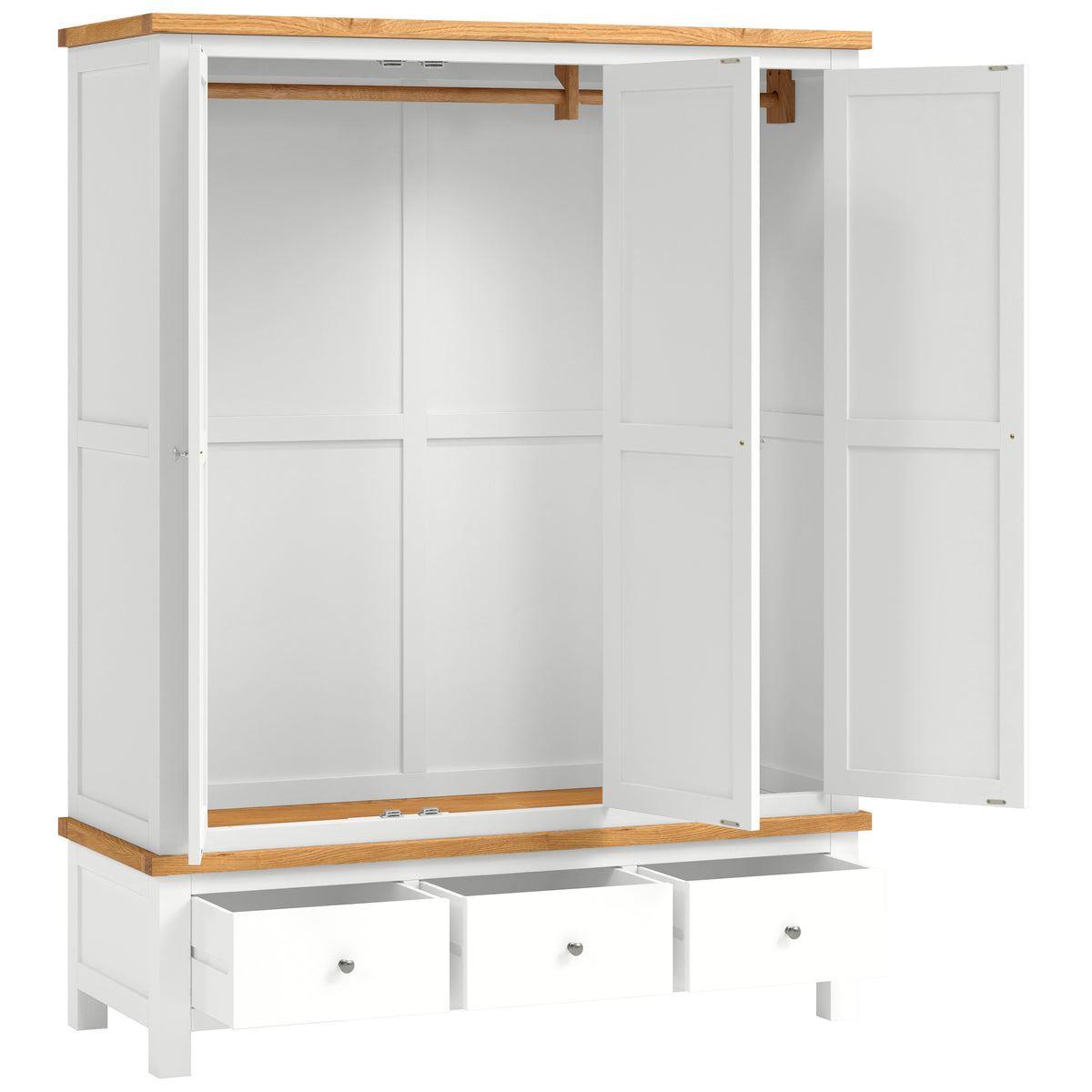 Drayton Painting Tripple Wardrobe - Bridgnorth Furniture