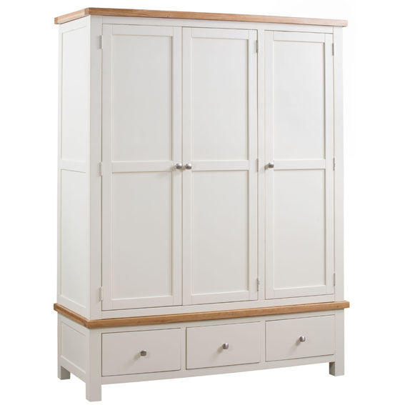 TRIPLE ROBE WITH 3 DRAWERS