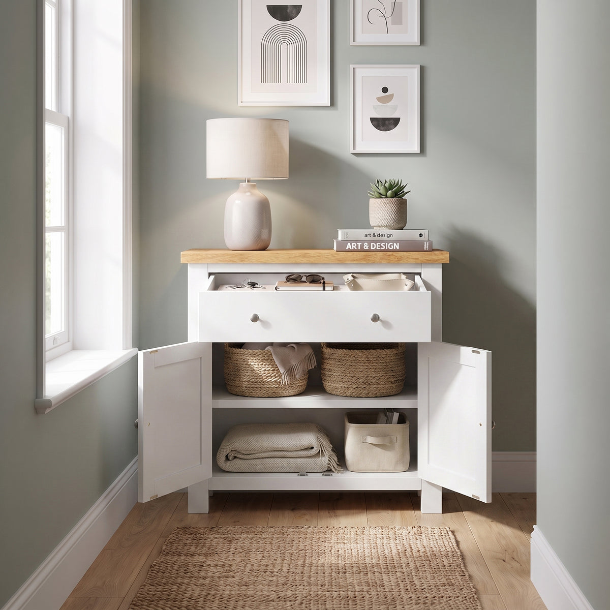 Drayton Painted Compact Sideboard - Bridgnorth Furniture