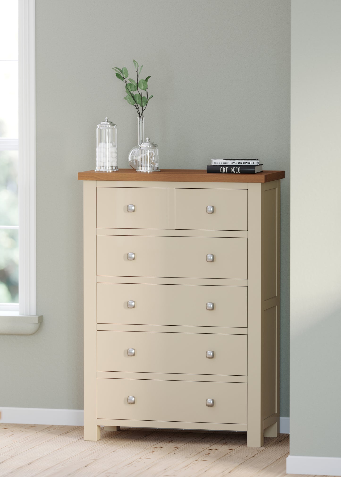 Drayton Painted 2 over 4 Chest - Bridgnorth Furniture