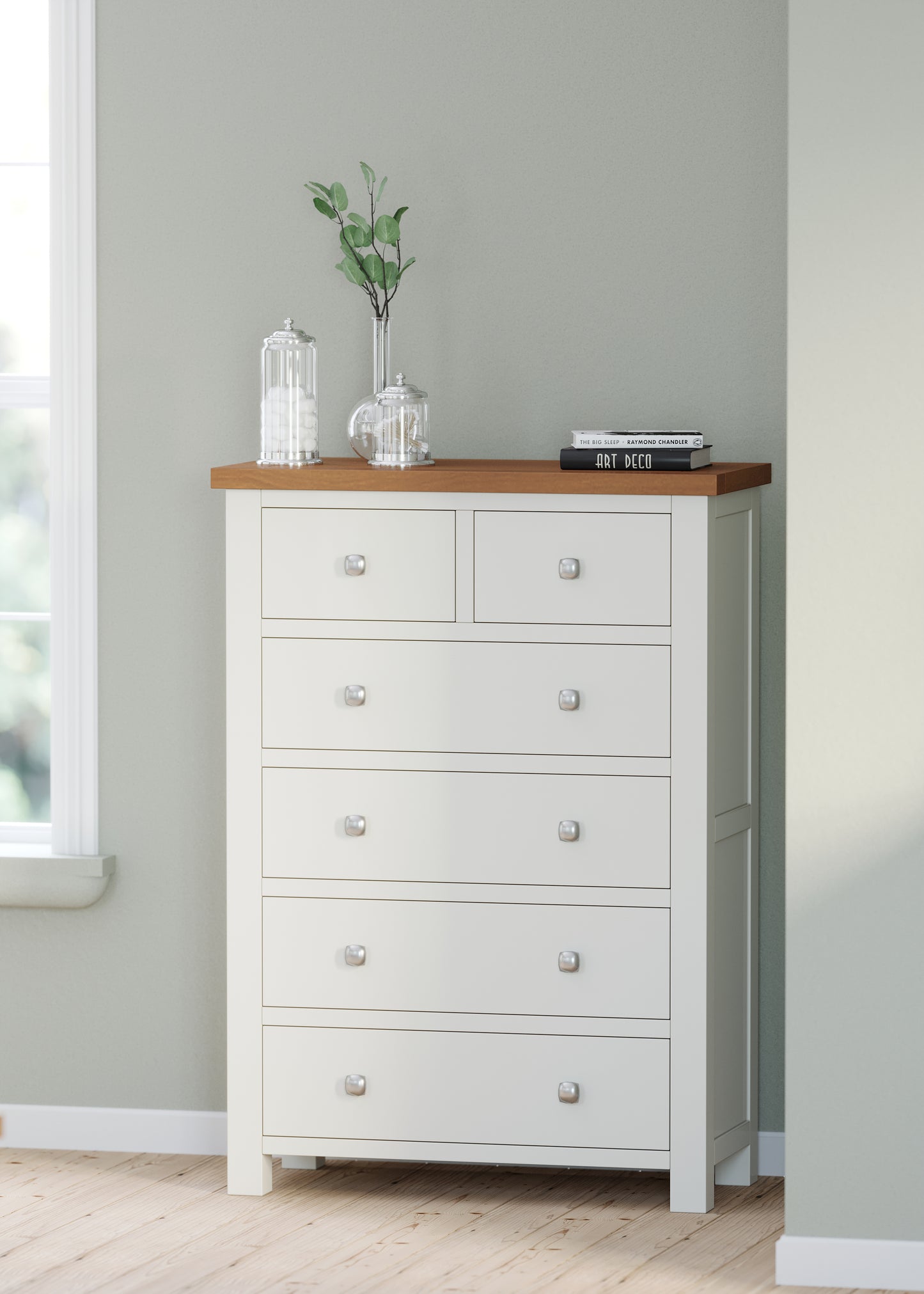 Drayton Painted 2 over 4 Chest - Bridgnorth Furniture