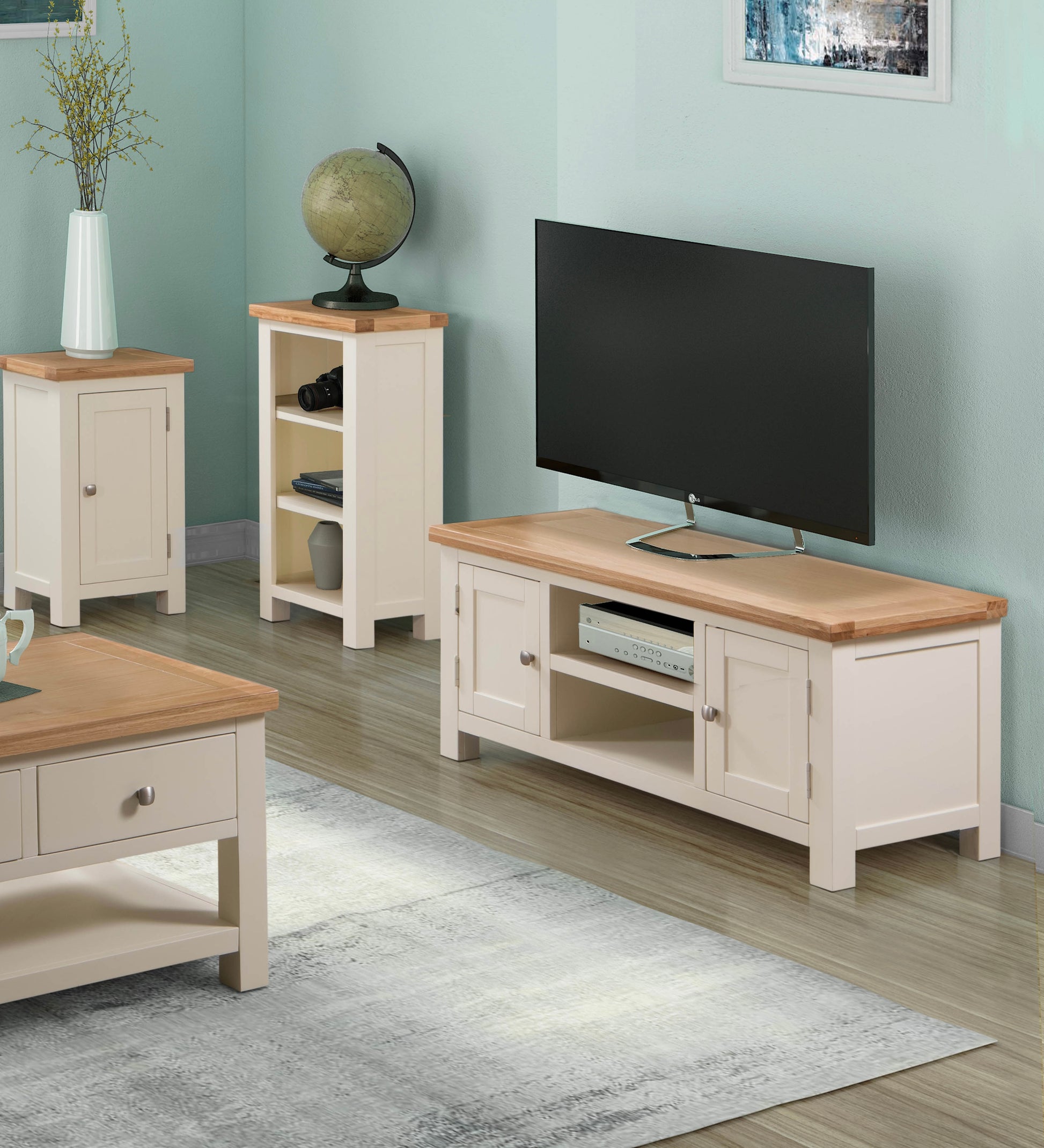 Drayton Painted Large TV Unit - Bridgnorth Furniture