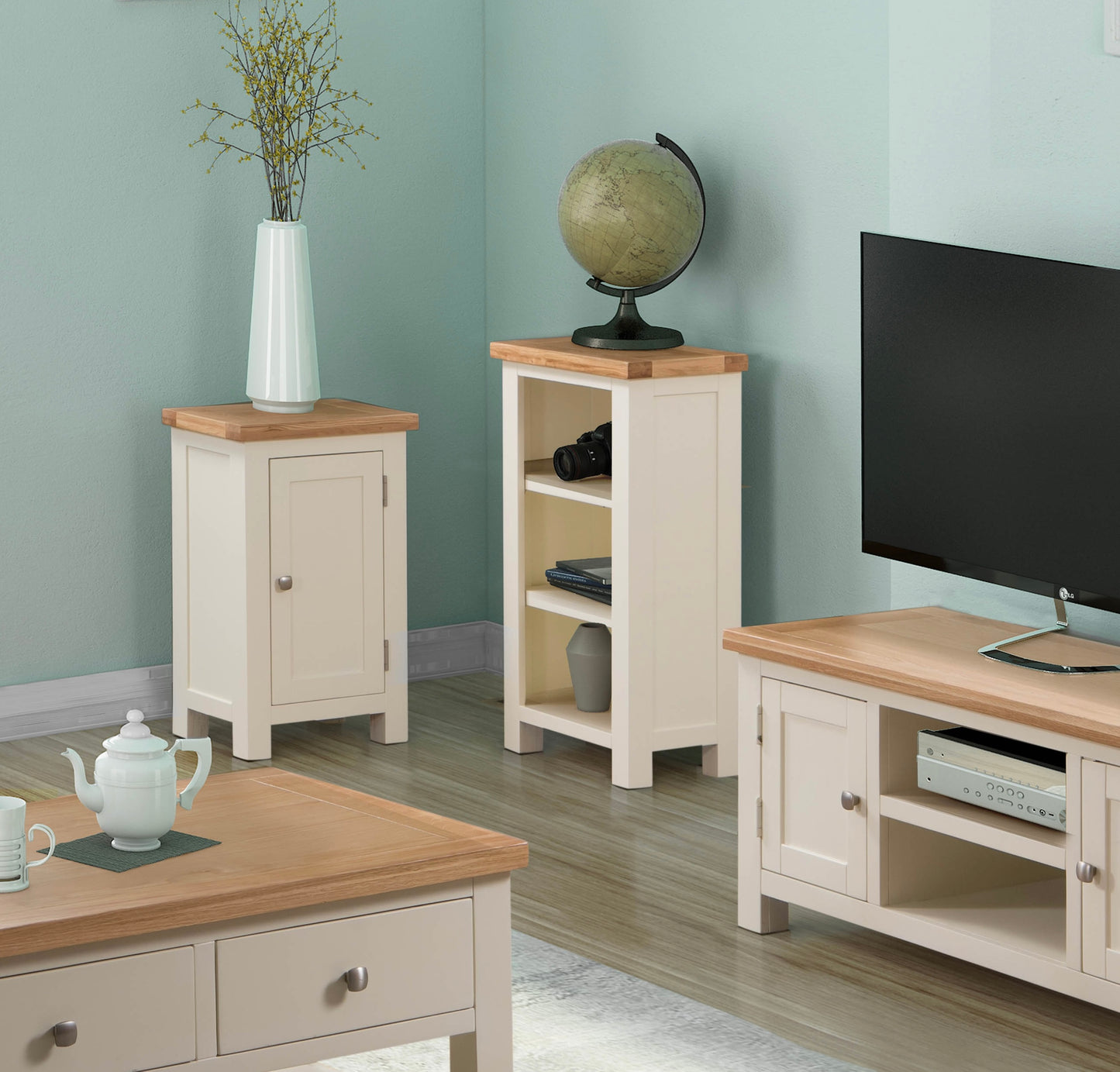Drayton Painted 1 Door Cabinet - Bridgnorth Furniture