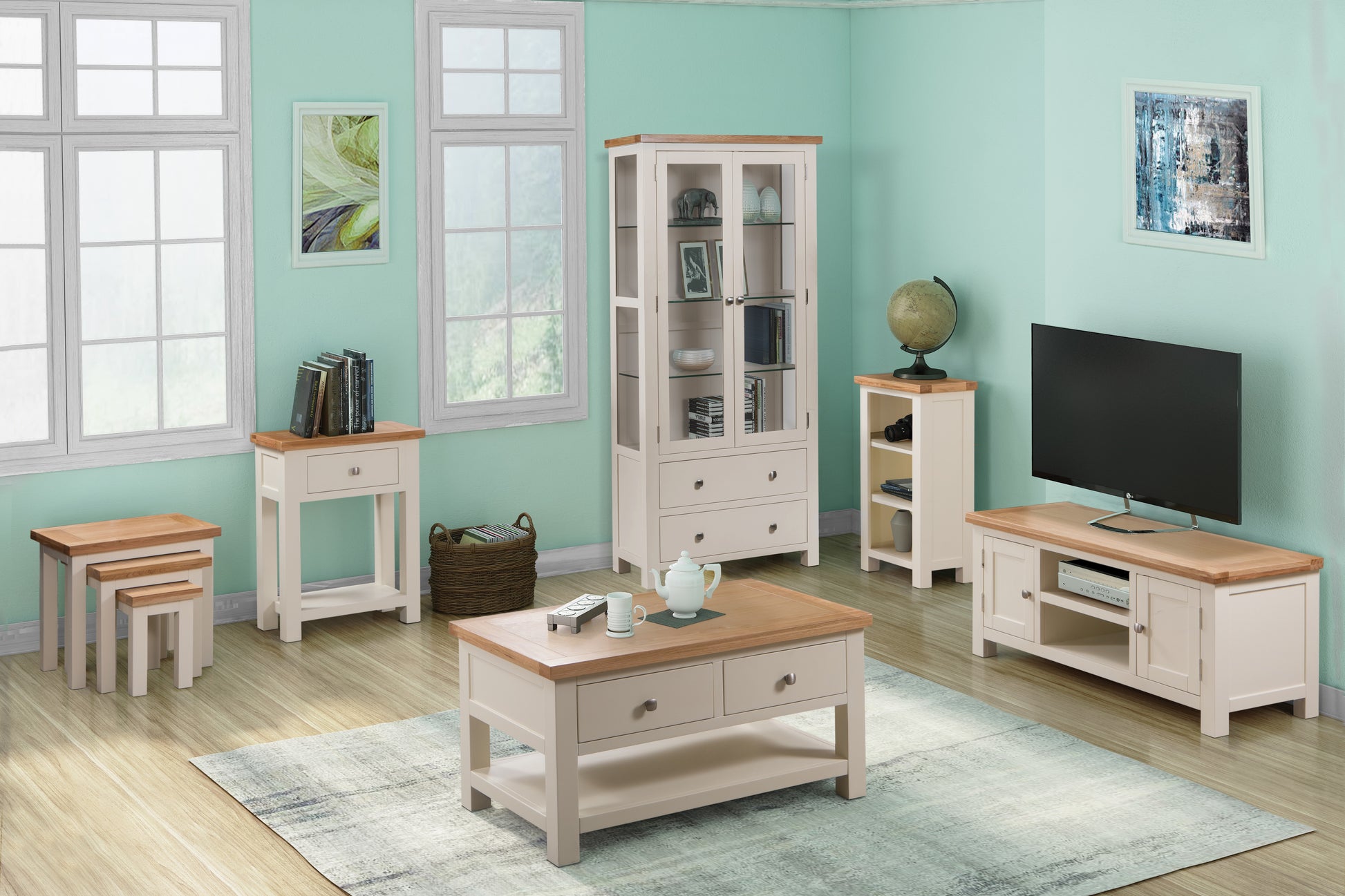 Drayton Painted Display Cabinet - Bridgnorth Furniture