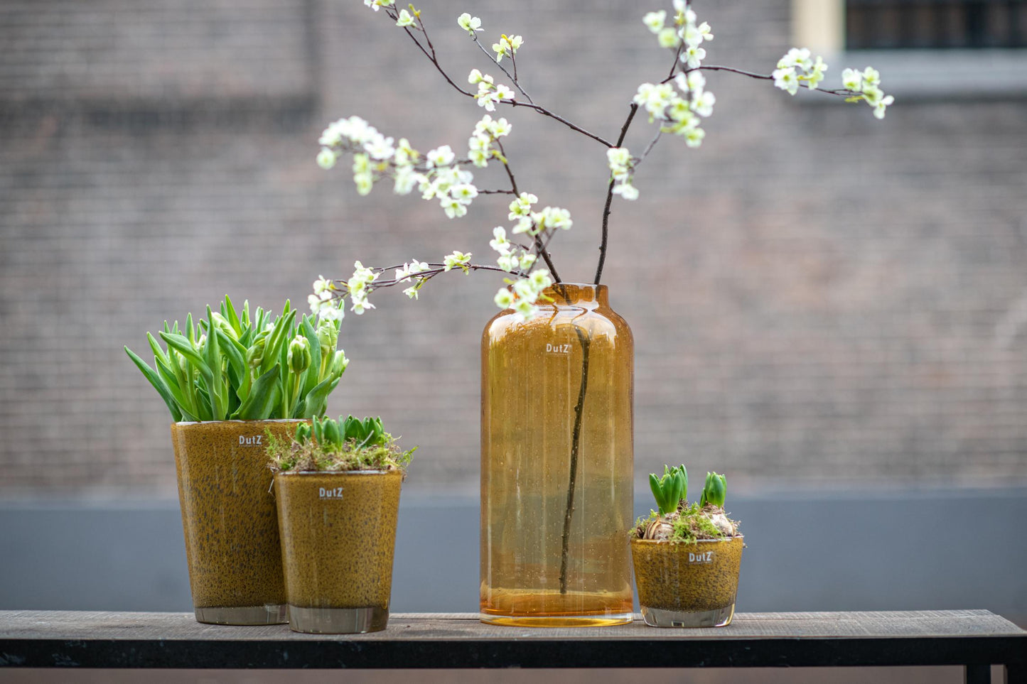 CONIC Vase - Thick with Bubbles by DutZ - Bridgnorth Furniture