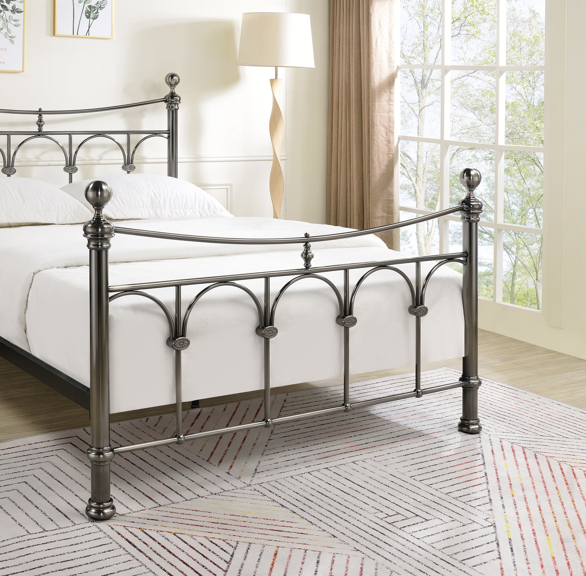 Gamma Chrome Bed Frame - Bridgnorth Furniture
